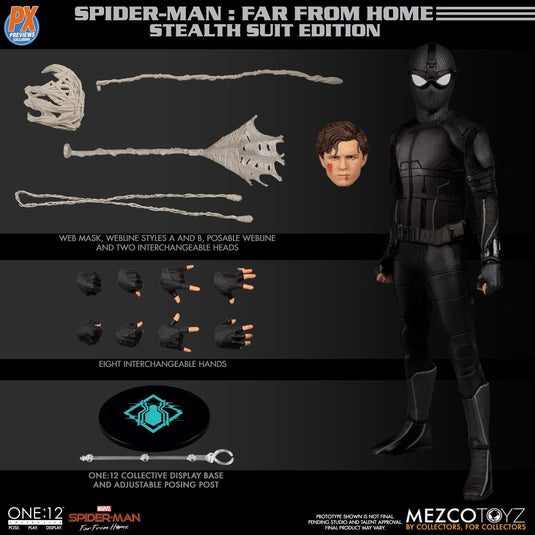 1/12 - Spider-Man Far From Home - Male Head Sculpt