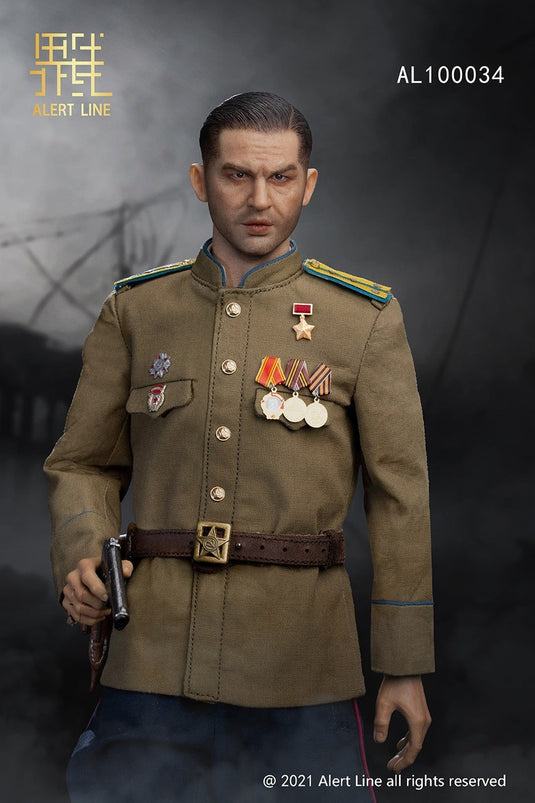 Russian Soviet NKVD Officer - Green Military Hat