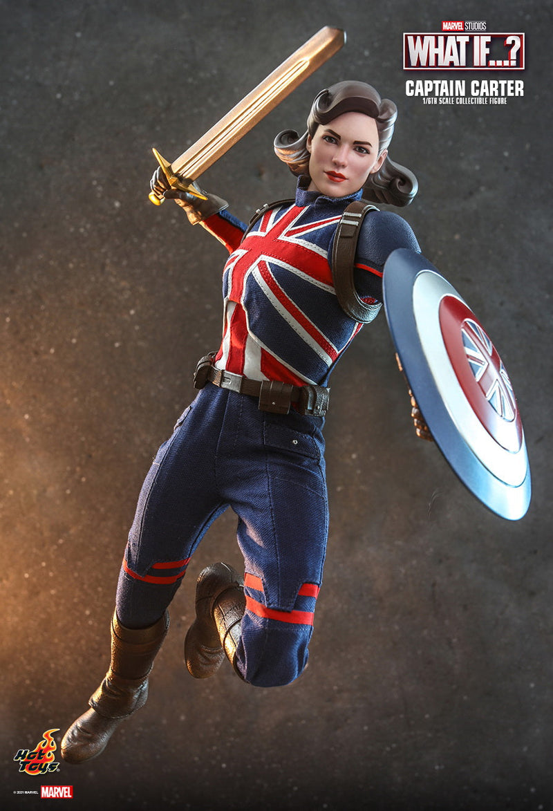 Load image into Gallery viewer, What If? - Captain Carter - Female Head Sculpt w/Hair Piece
