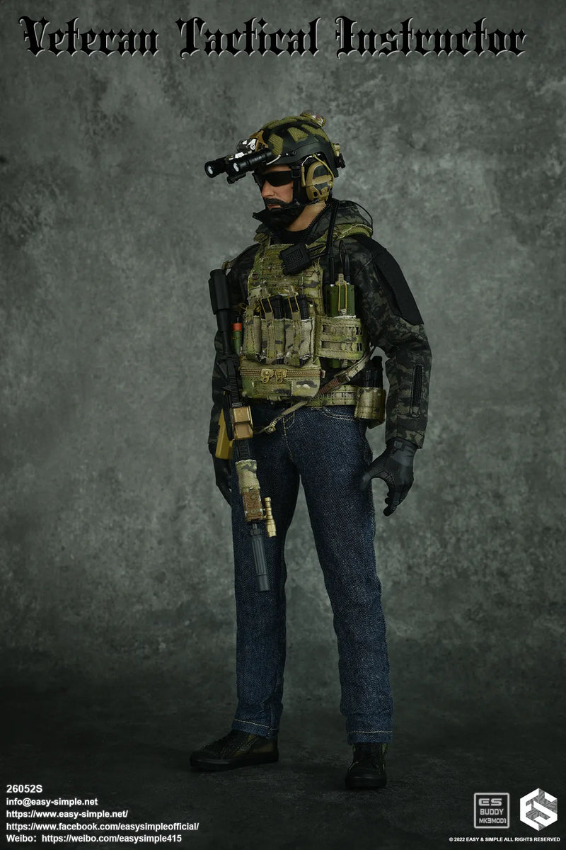 Load image into Gallery viewer, Veteran Tactical Instructor S Ver - Black Shirt w/Under Sleeves
