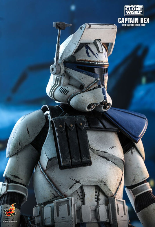 Star Wars - Captain Rex - Weathered White & Blue Helmet