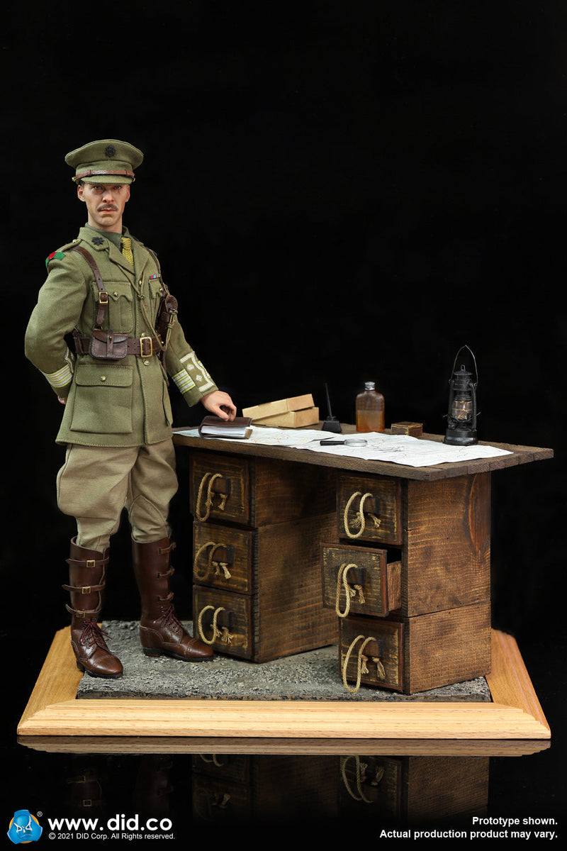 Load image into Gallery viewer, WWI - War Desk - Western Front Maps w/Magnifying Glass &amp; Compass
