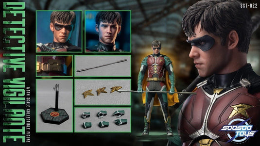 Detective Vigilante - Black, Green & Grey Gloved Hand Set