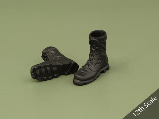 1/6 or 1/12 - Custom 3D - Combat Boots (Peg Type)
