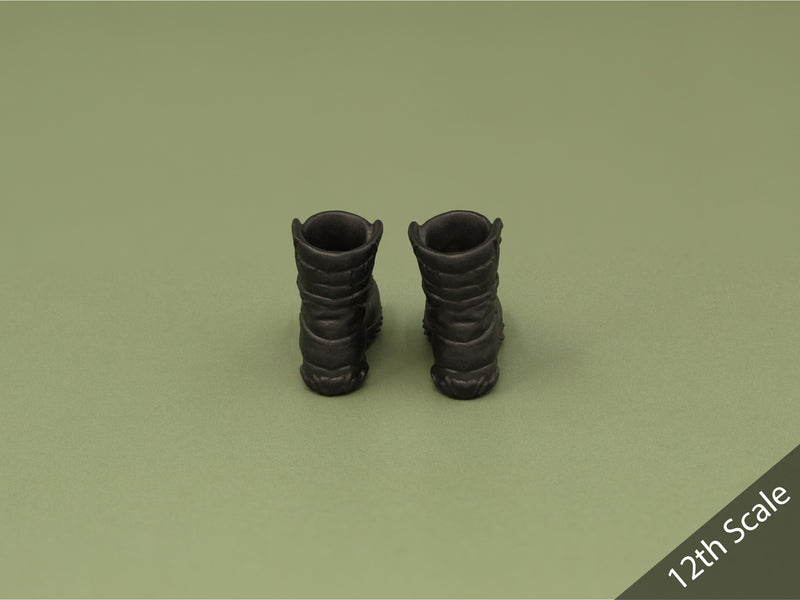 Load image into Gallery viewer, 1/6 or 1/12 - Custom 3D - Rugged Boots (Peg Type)
