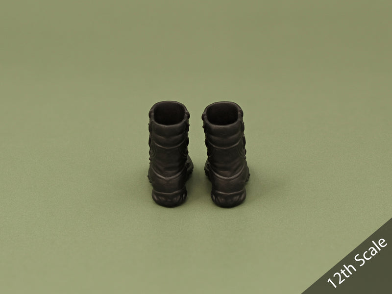 Load image into Gallery viewer, 1/6 or 1/12 - Custom 3D - Armored Boots (Peg Type)
