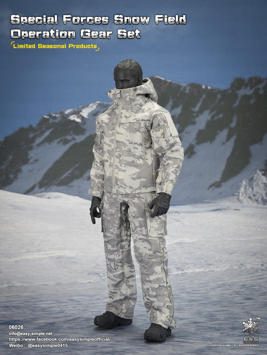Special Forces Snow Field Op. - Winter Camo Square Frame Glasses