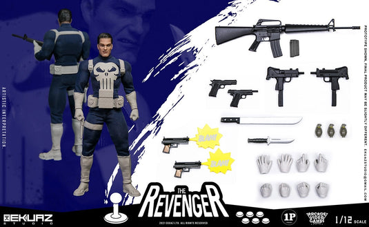 1/12 - Revenger - White 2-Part Combat Boots (Peg Type)