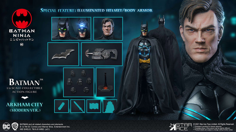 Load image into Gallery viewer, Ninja Batman Modern Ver - Light Up Head Sculpt
