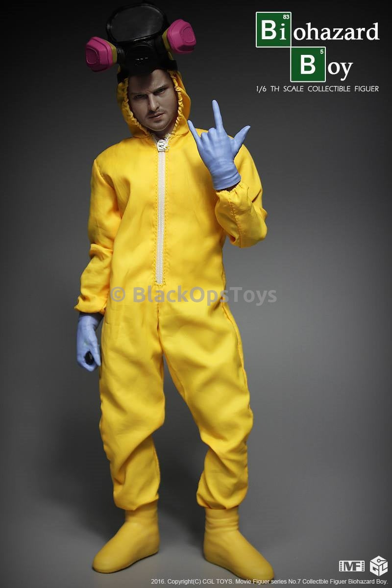 Load image into Gallery viewer, Biohazard Boy - Yellow Jump Suit &amp; Boot (Peg Type) Set
