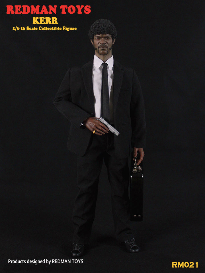 Load image into Gallery viewer, Kerr Samuel L Jackson Pulp Fiction Black &amp; White Suit w/Tie Set
