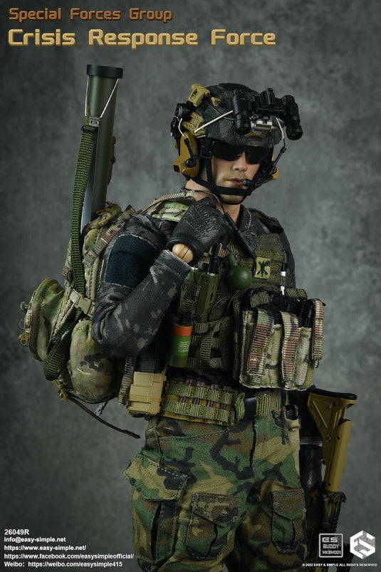 Crisis Response Force - Green Combat Shoes (Peg Type)
