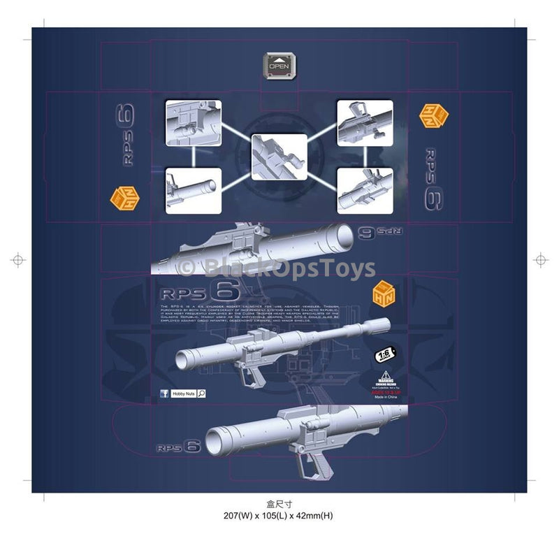 Load image into Gallery viewer, Hobby Nuts RPS 6 Rocket Launcher from Starwars Mint in Box
