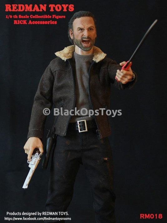 TWD The Walking Dead Sheriff Rick Grimes Screaming & Shouting Headsculpt