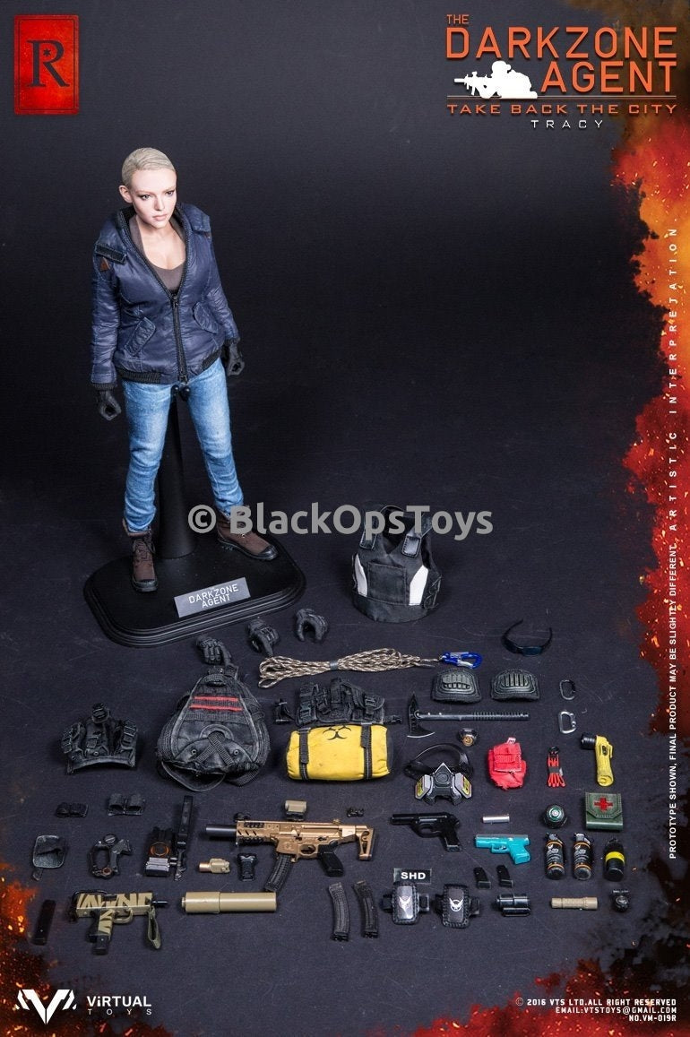 Load image into Gallery viewer, VTS The Division Darkzone Agent Tracy &quot;R&quot; Blue Coat Version Mint in Box
