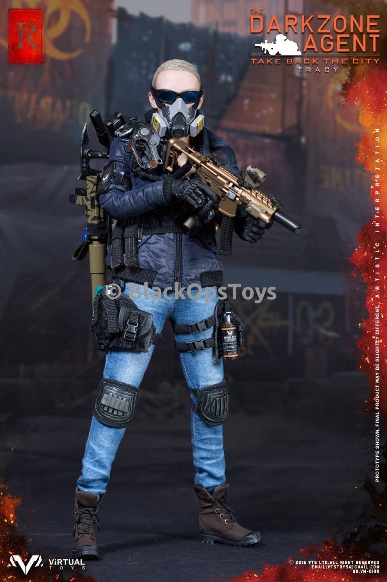 Load image into Gallery viewer, VTS The Division Darkzone Agent Tracy &quot;R&quot; Blue Coat Version Mint in Box

