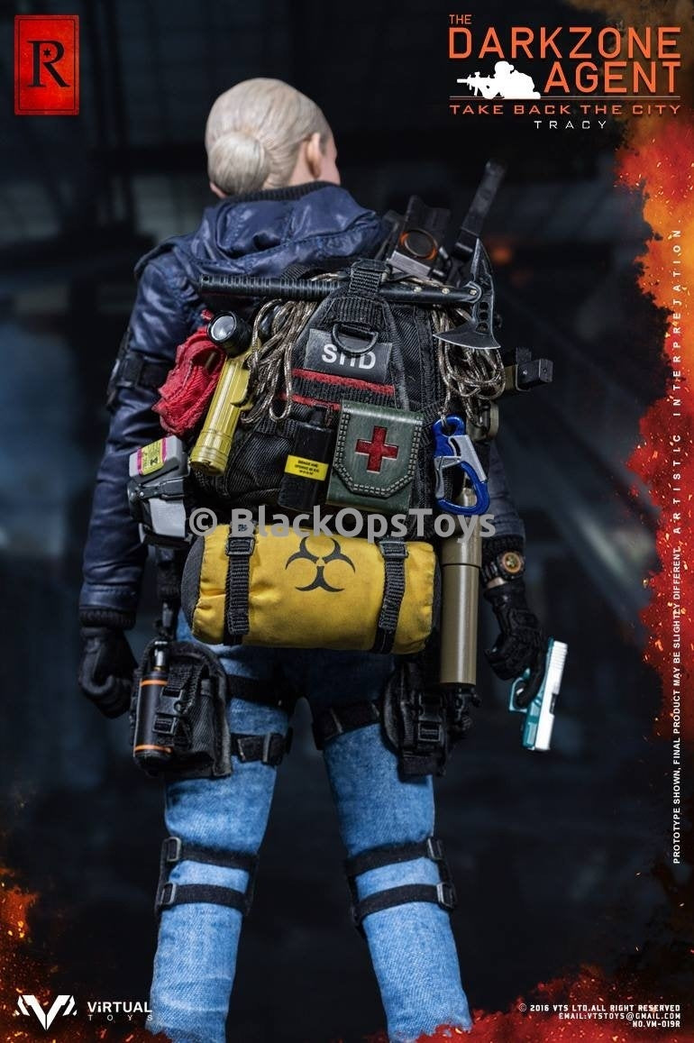 Load image into Gallery viewer, VTS The Division Darkzone Agent Tracy &quot;R&quot; Blue Coat Version Mint in Box
