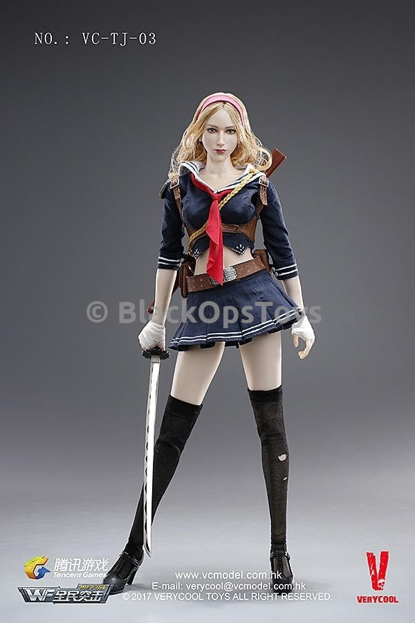 Load image into Gallery viewer, Blade Girl 1/6 Scale Female &quot;Baby Doll&quot; Base Body w/Stockings
