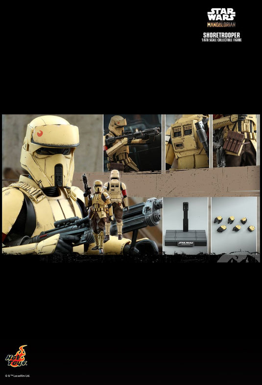 Star Wars Shoretrooper - Black & Tan Armored Gloved Hand Set