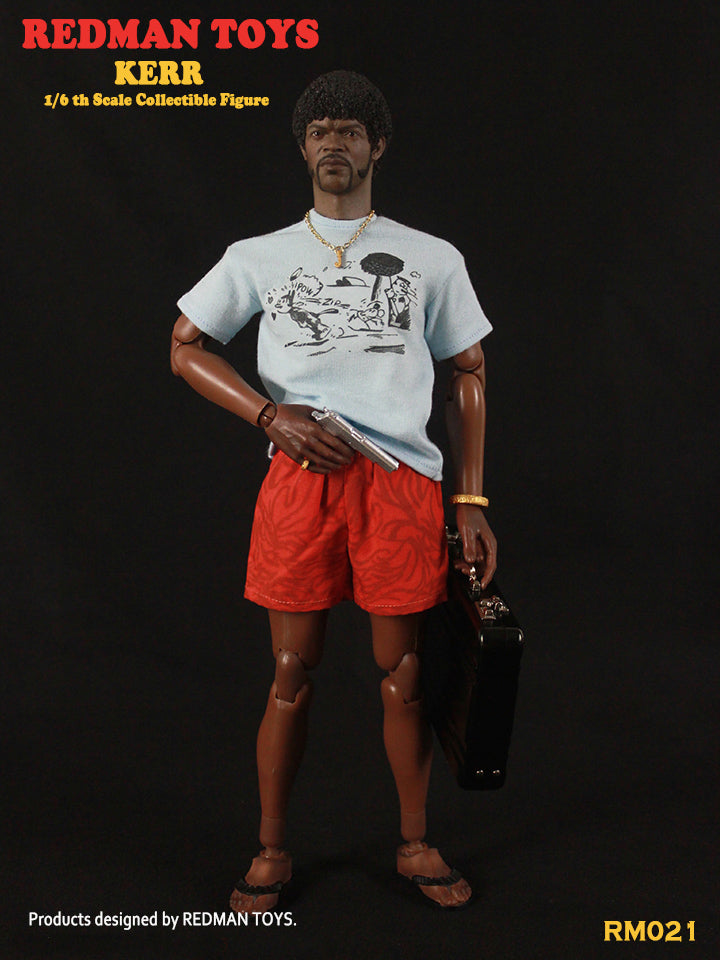 Load image into Gallery viewer, Kerr Samuel L Jackson Pulp Fiction Red Shorts w/Pockets
