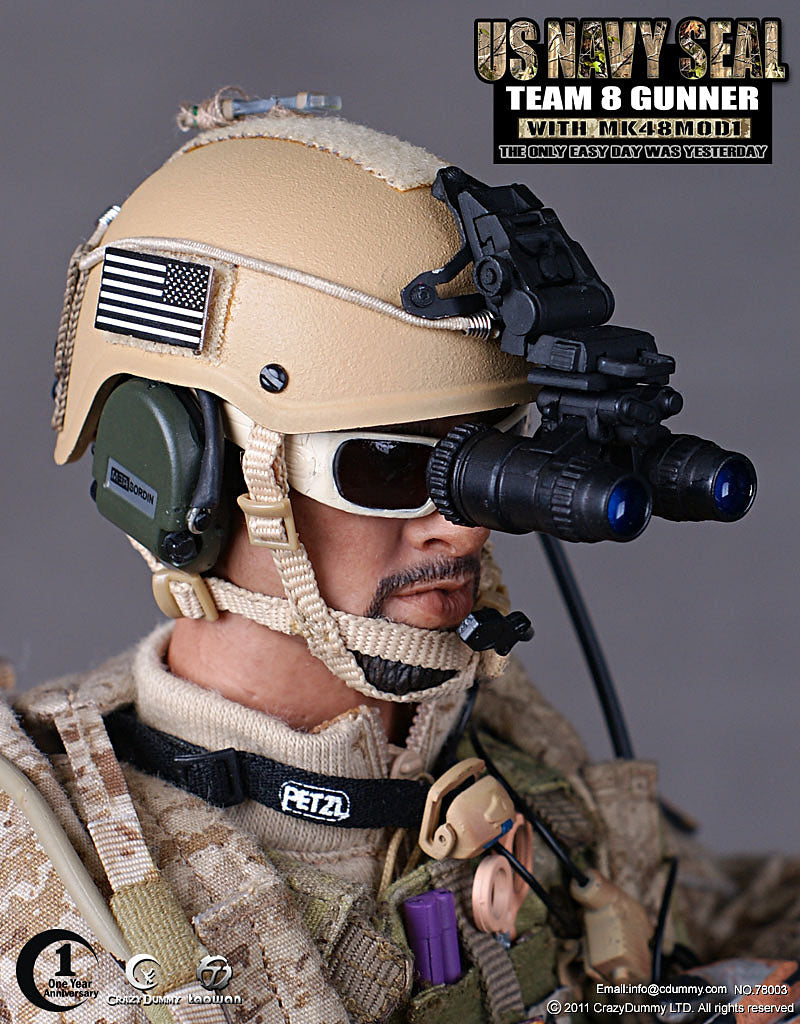 Load image into Gallery viewer, Navy Seal Team 8 MK48MOD1 Gunner Anniversary Figure- MINT IN BOX
