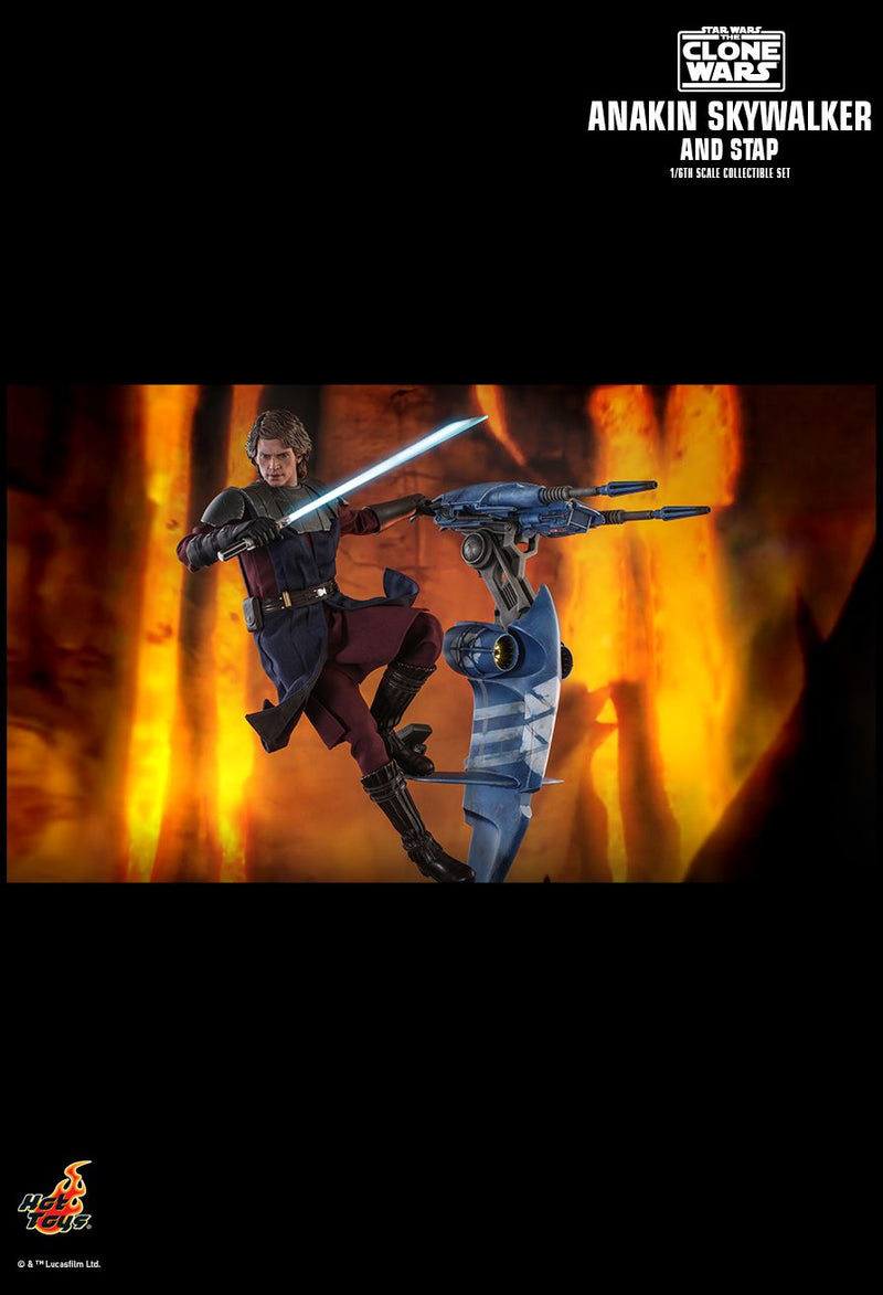 Load image into Gallery viewer, Star Wars: The Clone Wars - Anakin Skywalker &amp; STAP - MINT IN BOX
