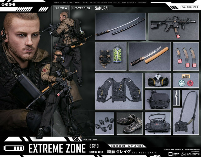 Load image into Gallery viewer, Extreme Zone Samurai Craig - White Watch
