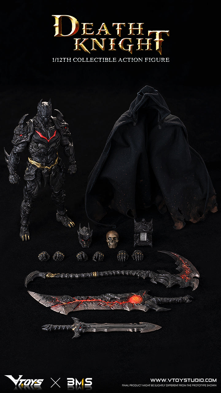 Load image into Gallery viewer, 1/12 - Death Knight - Weathered Black Cape
