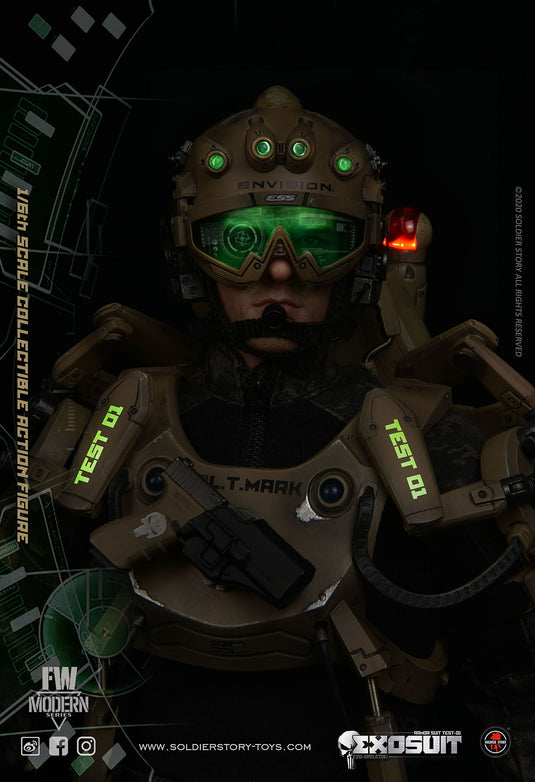 Exo Suit "Test-1" - Male Base Body w/Head Sculpt