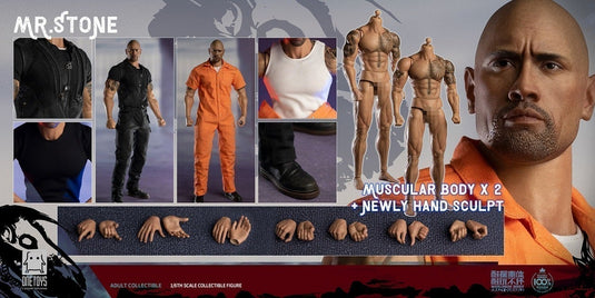 Mr. Stone - AA Tattoo Male Base Body w/Head Sculpt & Hands