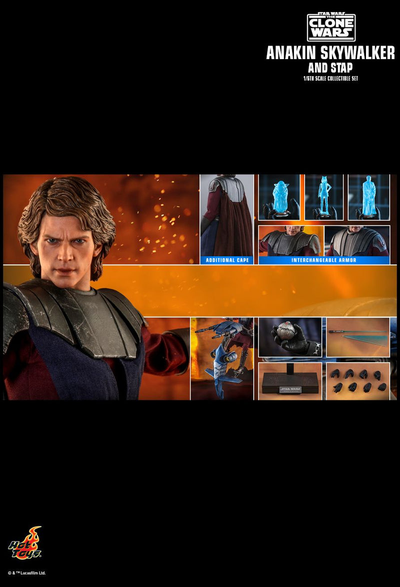 Load image into Gallery viewer, Star Wars: The Clone Wars - Anakin Skywalker &amp; STAP - MINT IN BOX
