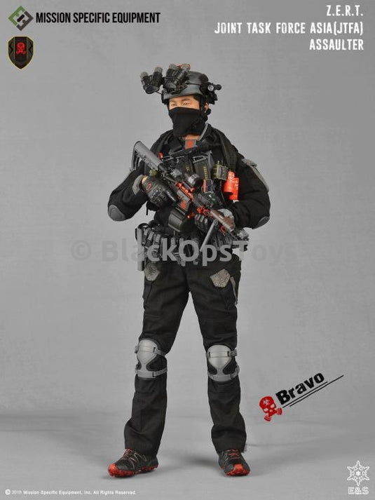 ZERT Joint Task Force Asia Black & Grey Bravo Version Knee Pads