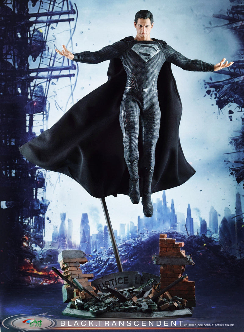 Load image into Gallery viewer, The Black Transcendent - Male Dressed Body w/Black Suit &amp; Wired Cape
