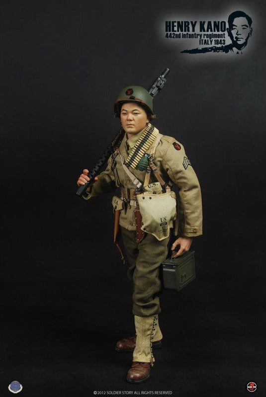 WWII - Infantry - Henry Kano - Metal OD Green Helmet