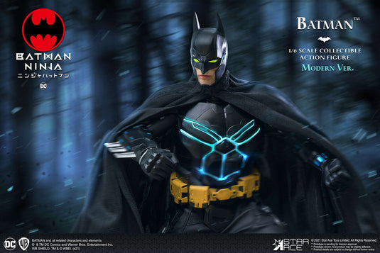 Ninja Batman Modern Ver - Black Armored Boots (Peg Type