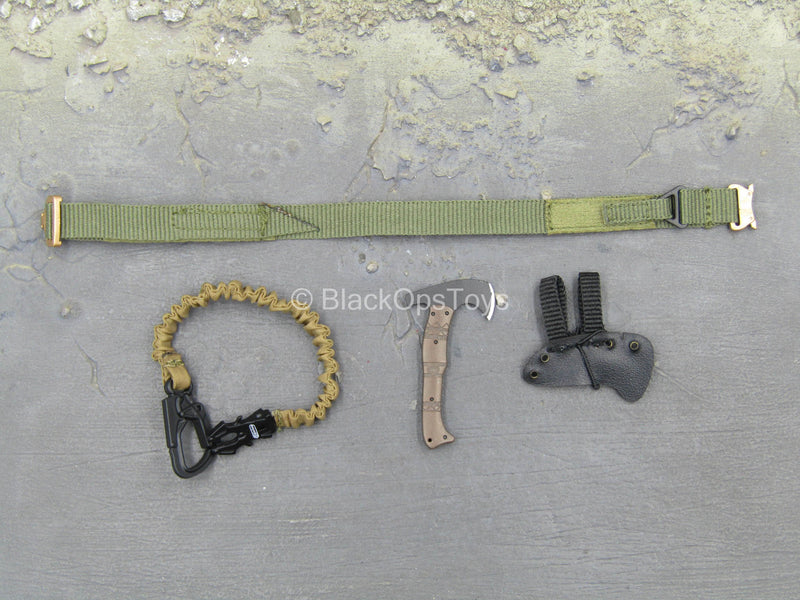 Load image into Gallery viewer, SMU Tier 1 Operator Part XII - Green Belt w/Lanyard &amp; Tomahawk
