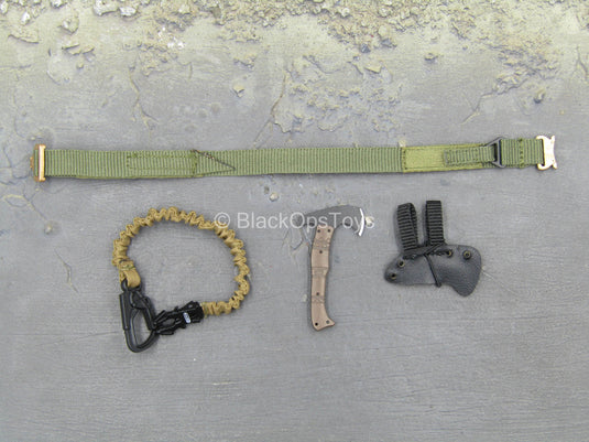 SMU Tier 1 Operator Part XII - Green Belt w/Lanyard & Tomahawk