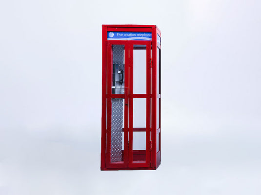 Light-Up Red Telephone Booth - MINT IN BOX