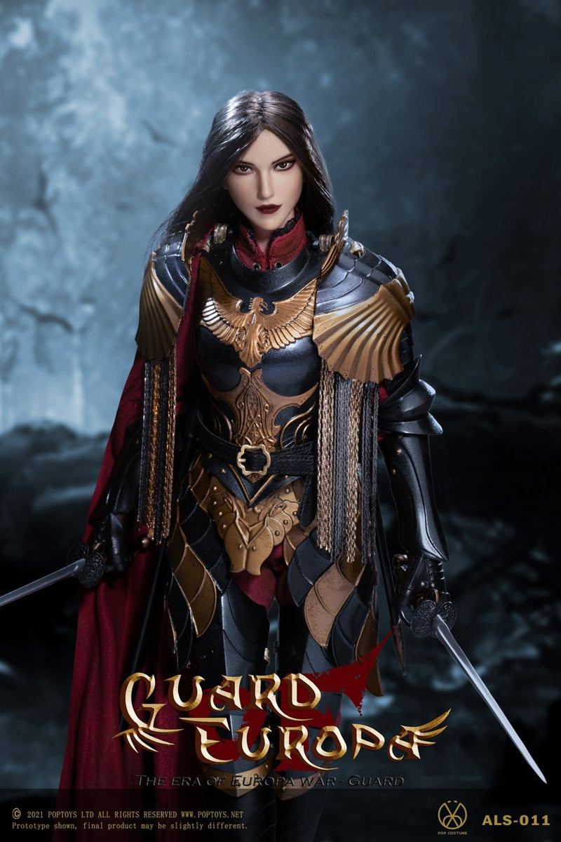 Load image into Gallery viewer, Guard Europa Black - Metal Black Female Helmet
