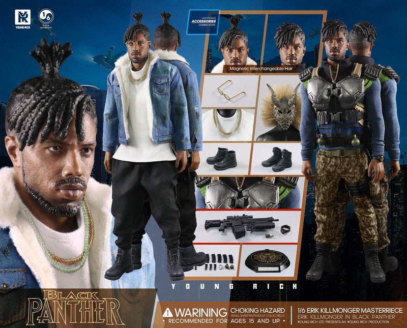 Load image into Gallery viewer, Black Panther Kill Monger - Blue Denim Like Jacket
