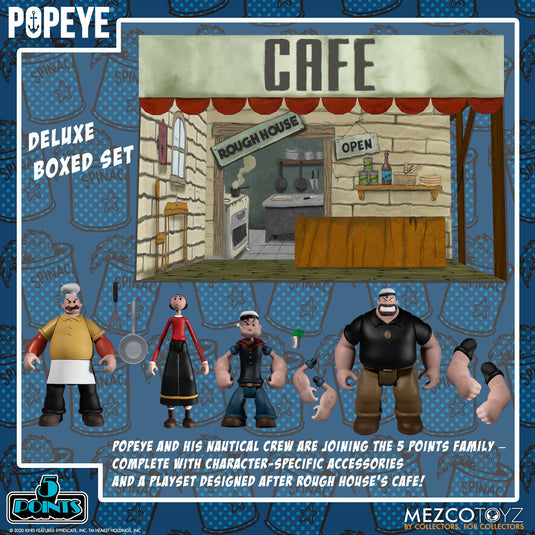 1/12 - 5-Point Popeye Deluxe Box Set - MINT IN BOX