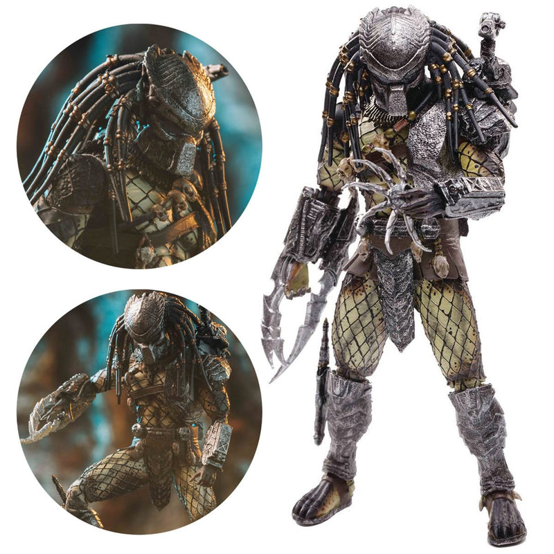 Load image into Gallery viewer, 1/18 - AVP Temple Guard Predator &amp; Blowout Alien Warrior - MINT IN BOX
