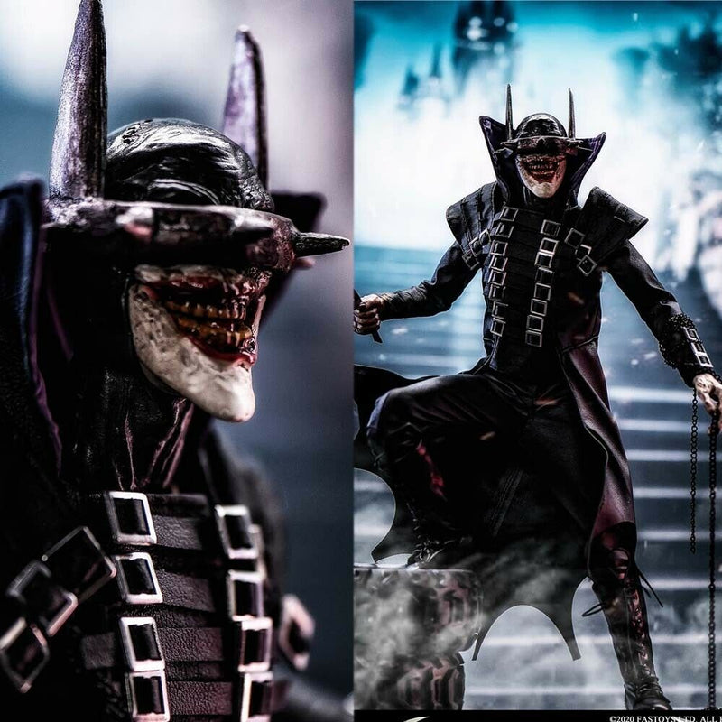 Load image into Gallery viewer, The Batman Who Laughs - Black Leather-Like Pants
