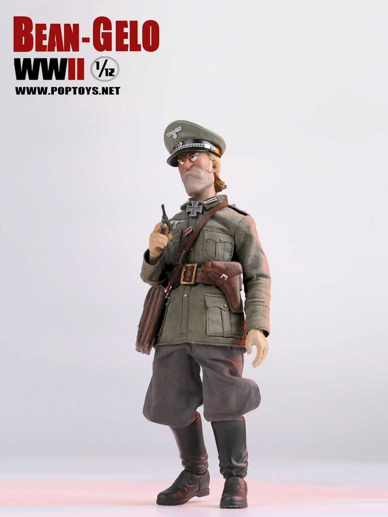 Load image into Gallery viewer, 1/12 - WWII Bean-Gelo - Brand - Male &quot;Frowning&quot; Head Sculpt
