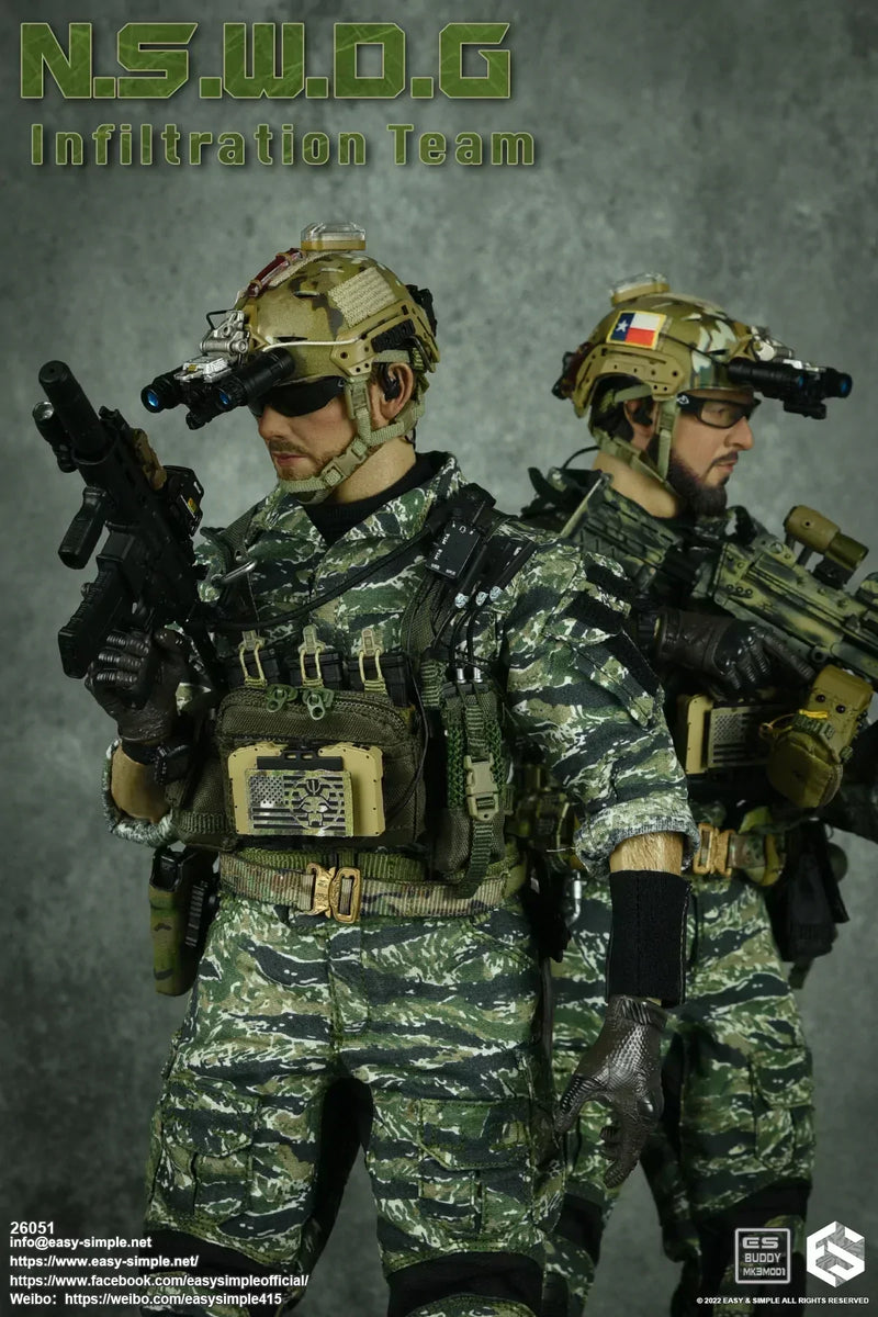 Load image into Gallery viewer, NSWDG Infiltration Team Ver. B - Chest Rig Harness w/Pouch &amp; Grenade Set

