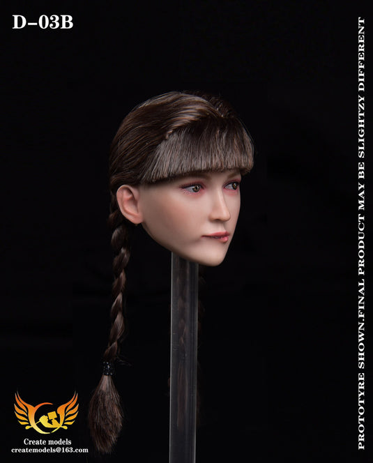 Sexy Female Head Sculpt w/Pig Tails - MINT IN BOX