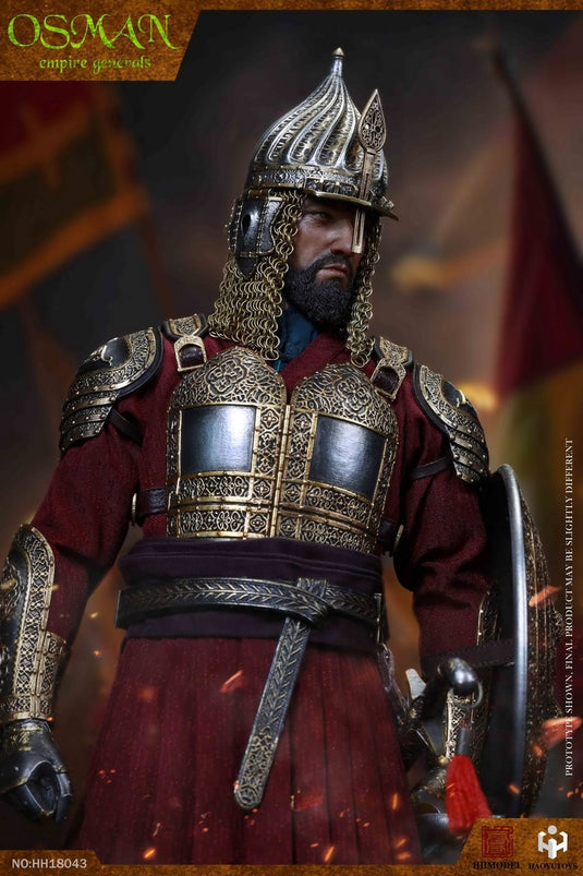 Ottoman Empire General - Metal Silver & Gold Like Leg Armor