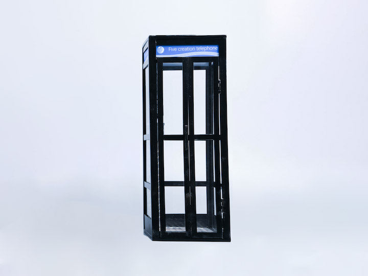 Load image into Gallery viewer, Light-Up Black Telephone Booth - MINT IN BOX
