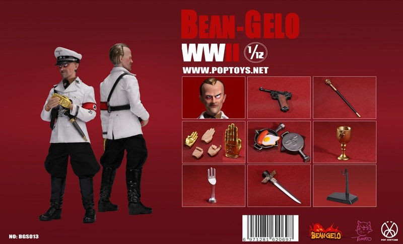 Load image into Gallery viewer, 1/12 - WWII - Bean-Gelo Iron Hand - White Uniform w/Black Pants
