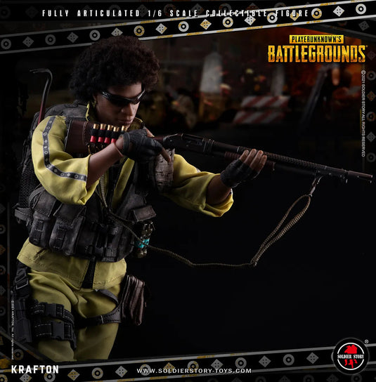 Player Unknowns Battlegrounds - Yellow Weathered Track Suit